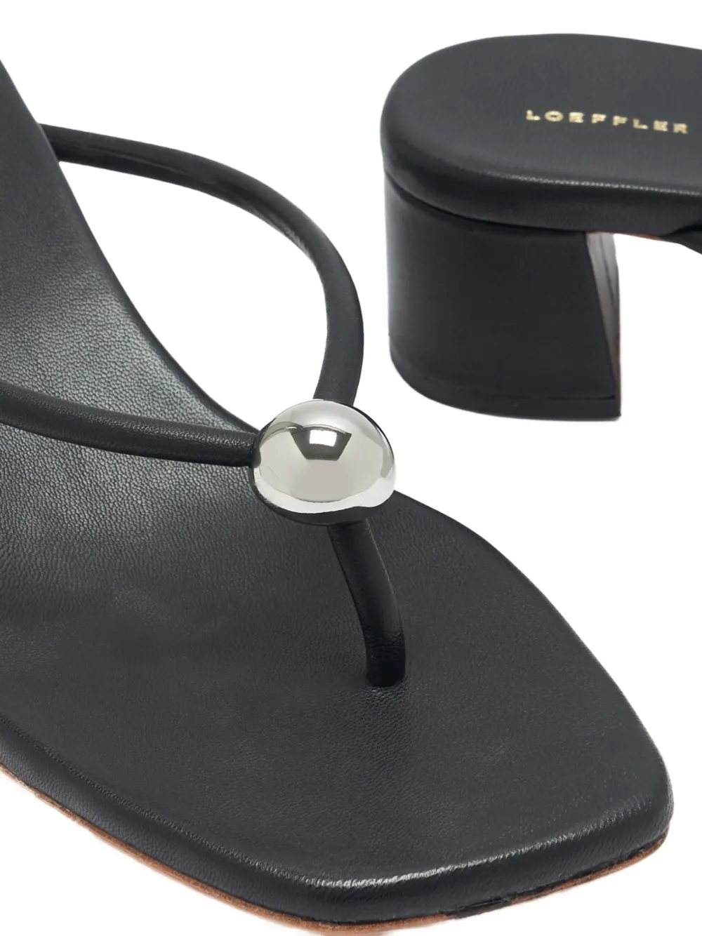 Loeffler Randall Odessa embellished leather sandals Zwart