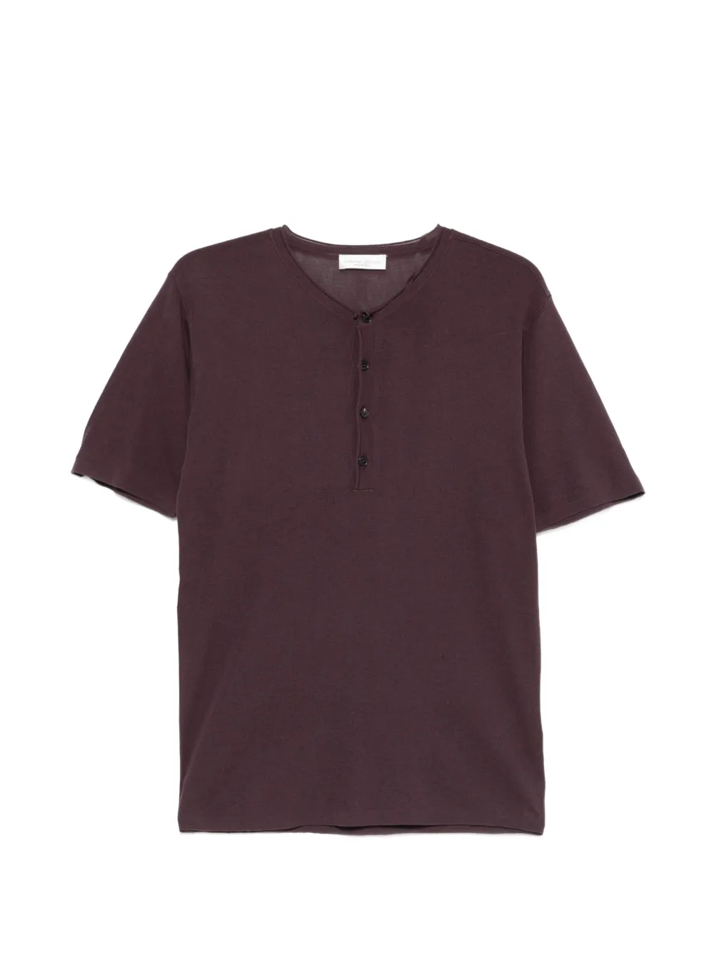 Roberto Collina button-embellishment T-shirt - Viola