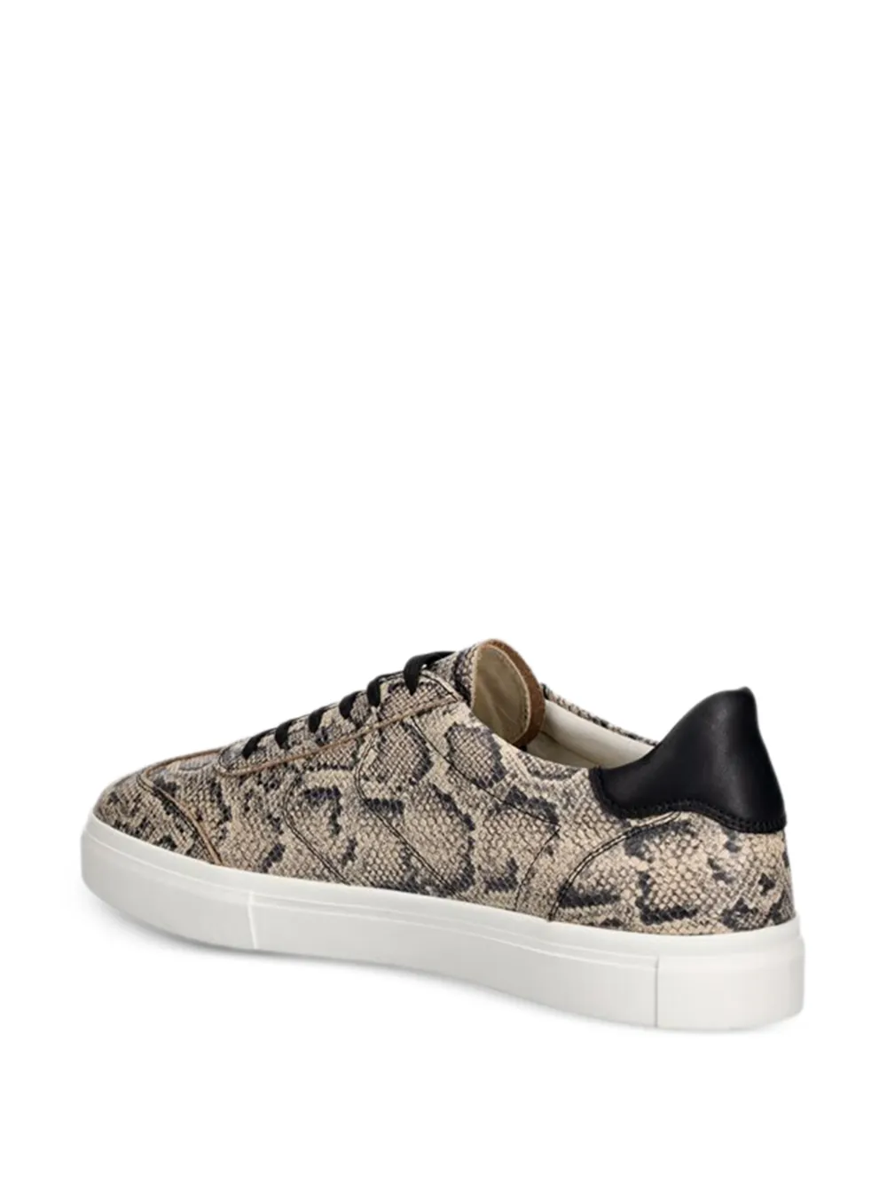 VAGABOND Sneakers met slangenleer vlakken Beige