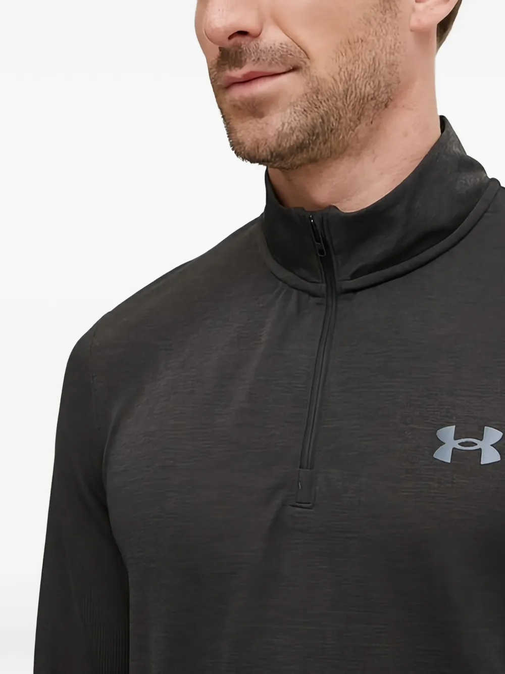 Under Armour Sweater met opstaande hals en rits Grijs