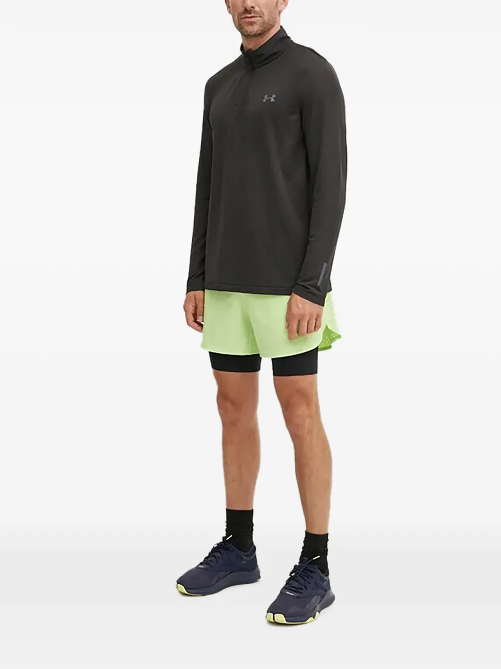 Under Armour Sweater met opstaande hals en rits Grijs