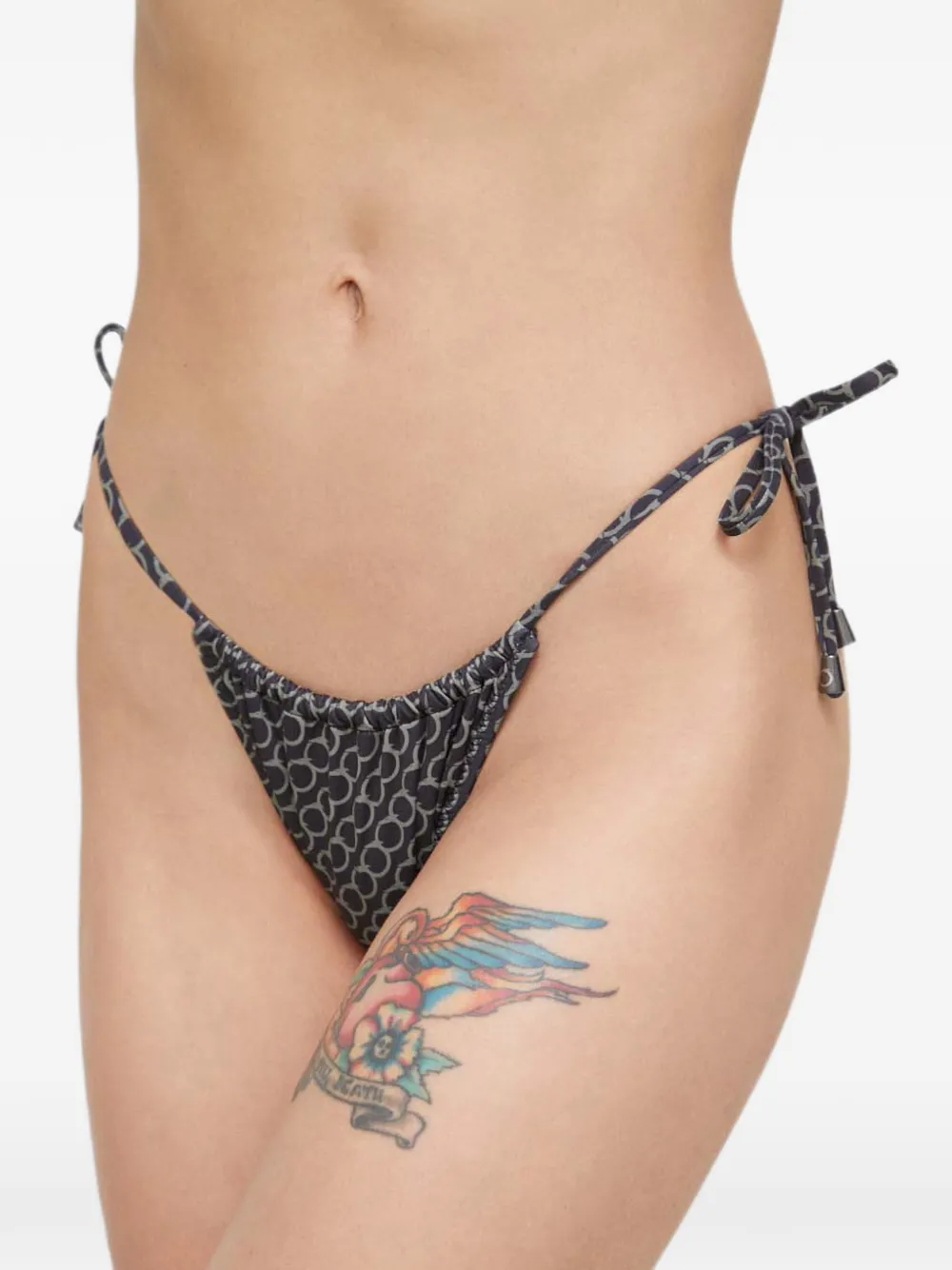 Trussardi Bikinislip met monogramprint Zwart