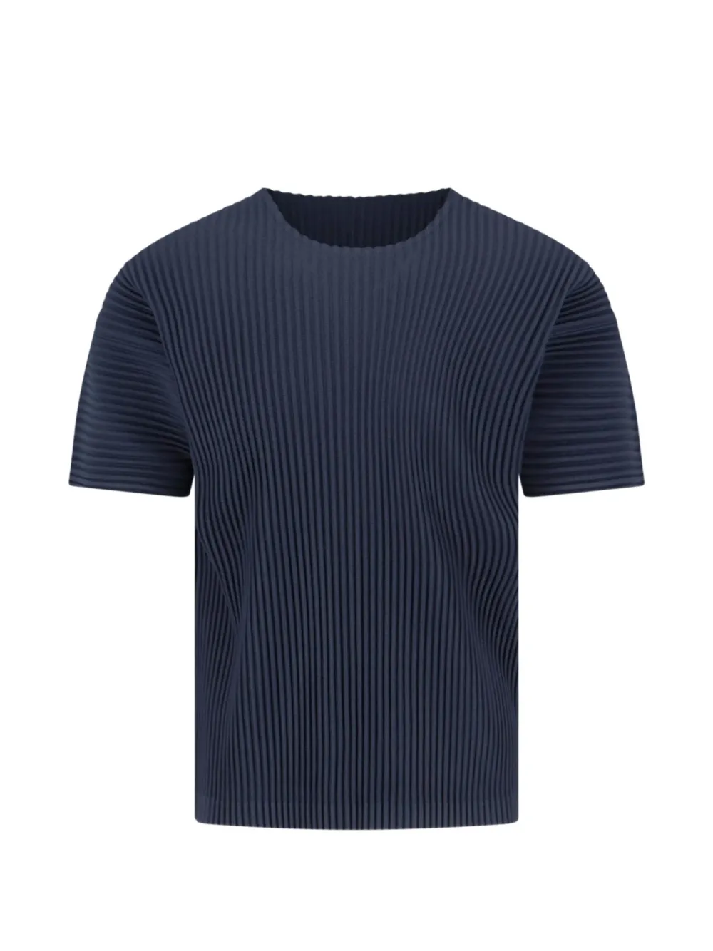 Homme Plissé Issey Miyake pleated T-shirt - Blu