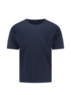 Homme Plissé Issey Miyake プリーツ Tシャツ | ブルー | FARFETCH JP
