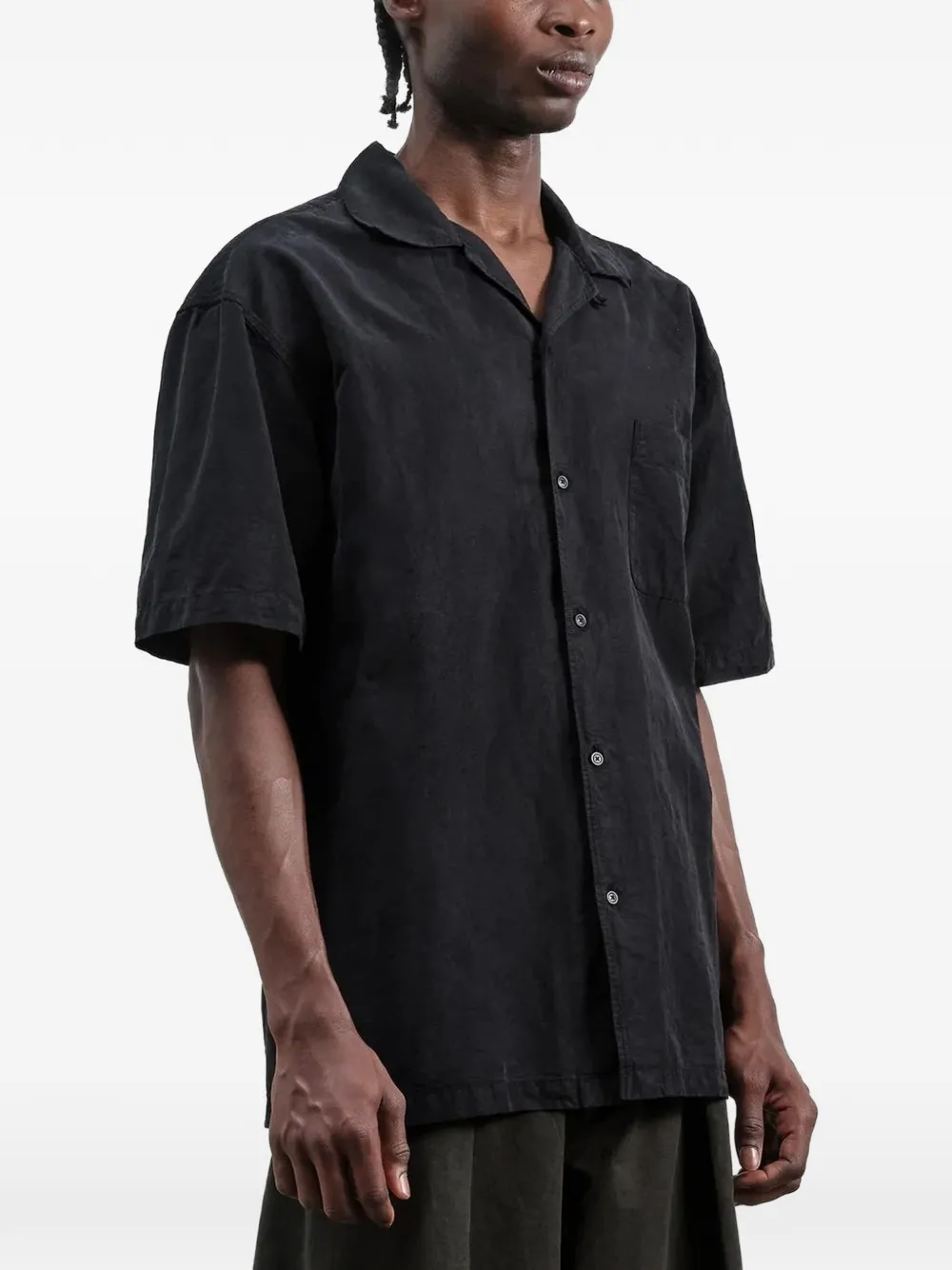  Ymc Pocket Linen Shirt - Black 