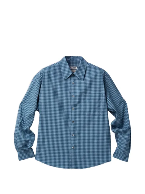 COOR check-print shirt