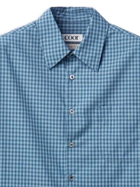 COOR check-print shirt