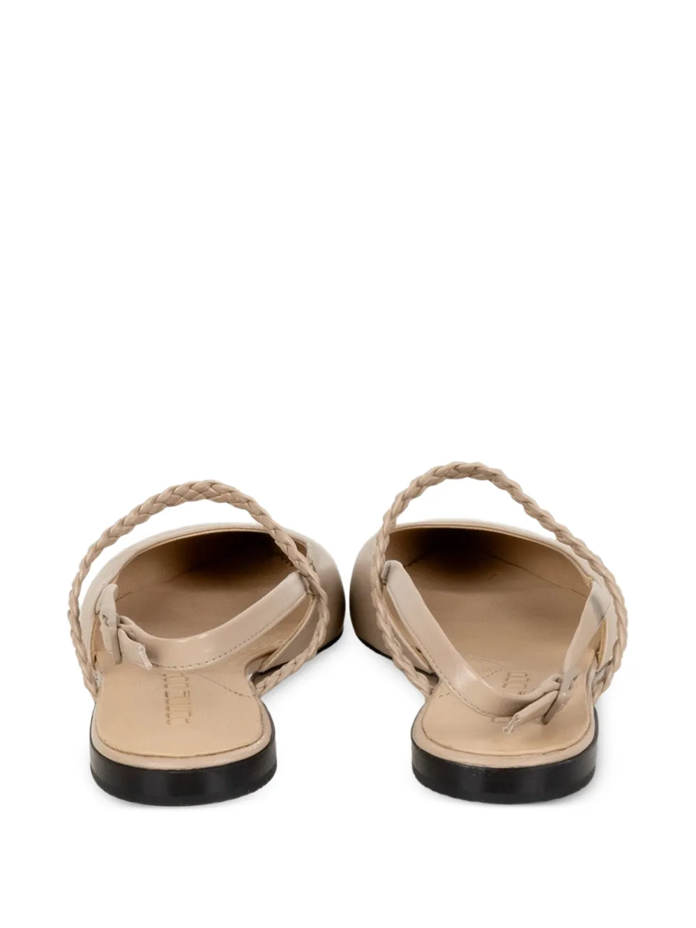  Pomme D´or Braided-strap Flat Pumps - Neutrals 