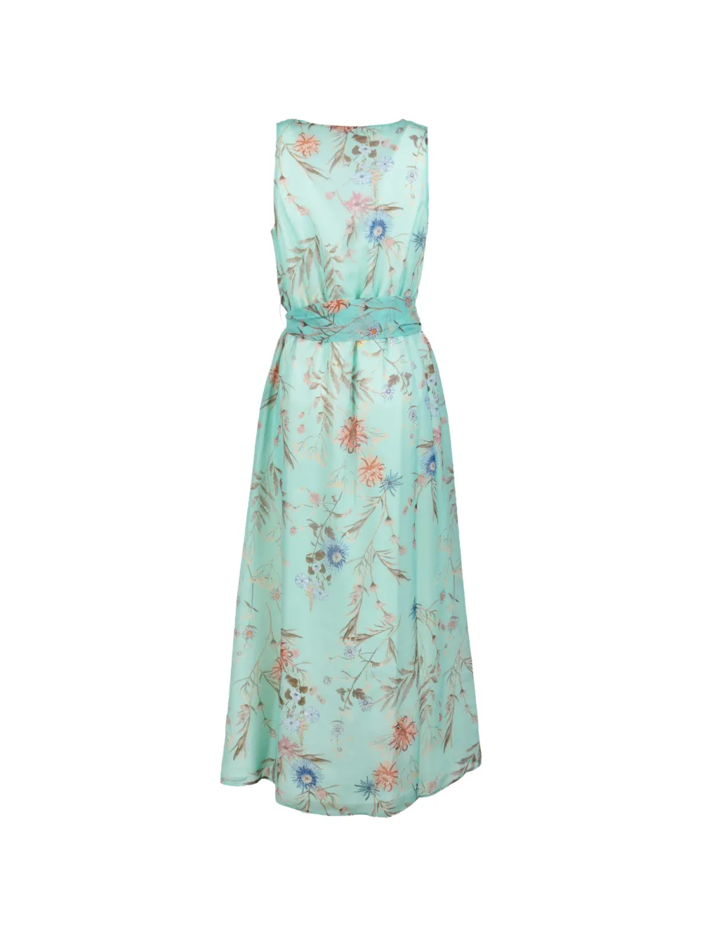 Eleventy Midi-jurk met bloemenprint Groen