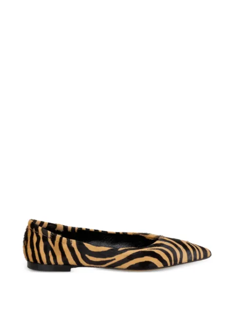 Pomme D´Or zebra-pattern flat pumps