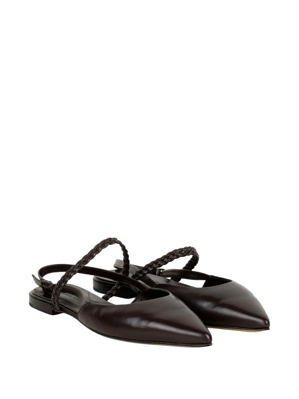 Pomme D´Or Pumps met gevlochten bandje Bruin