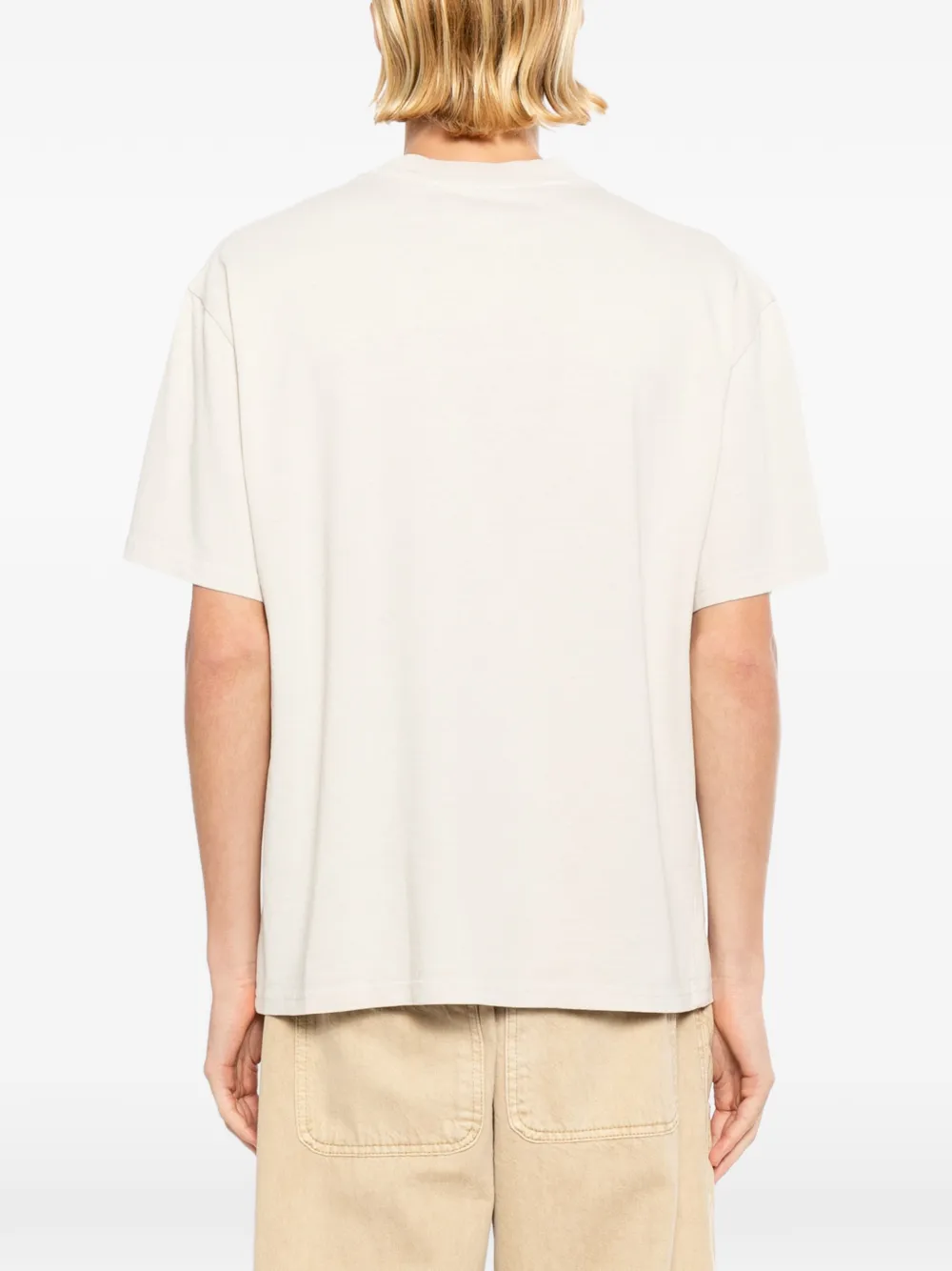 Melt T-shirt met print Beige