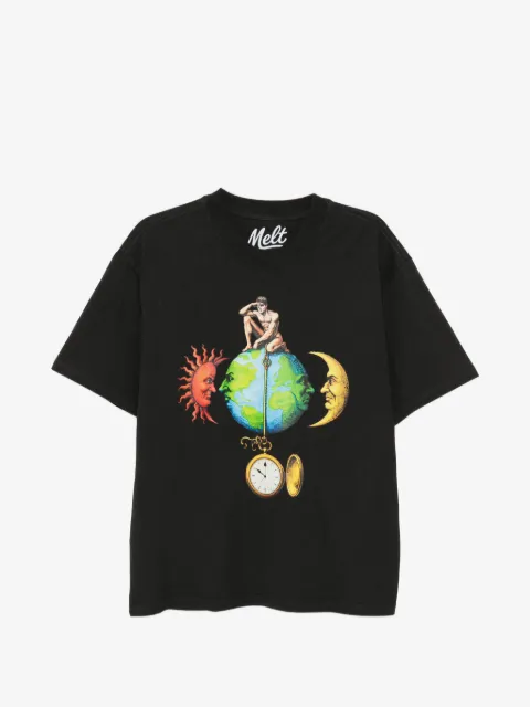 Melt graphic-print T-shirt
