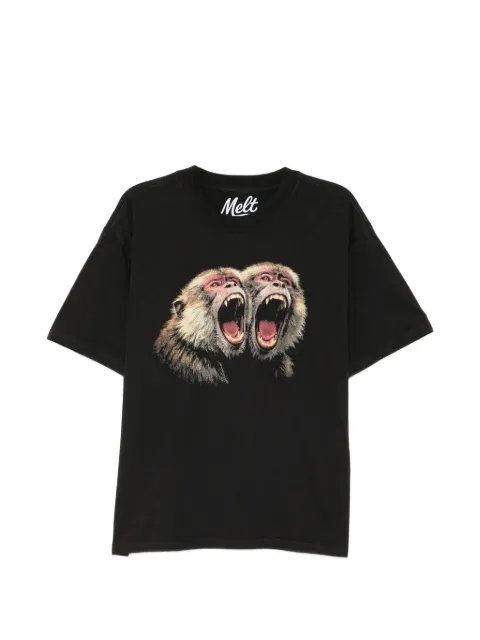Melt monkey-print T-shirt