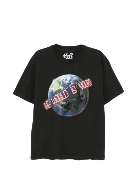 Melt earth-print T-shirt