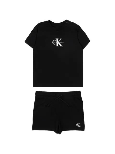 Calvin Klein Kids logo-print baby set
