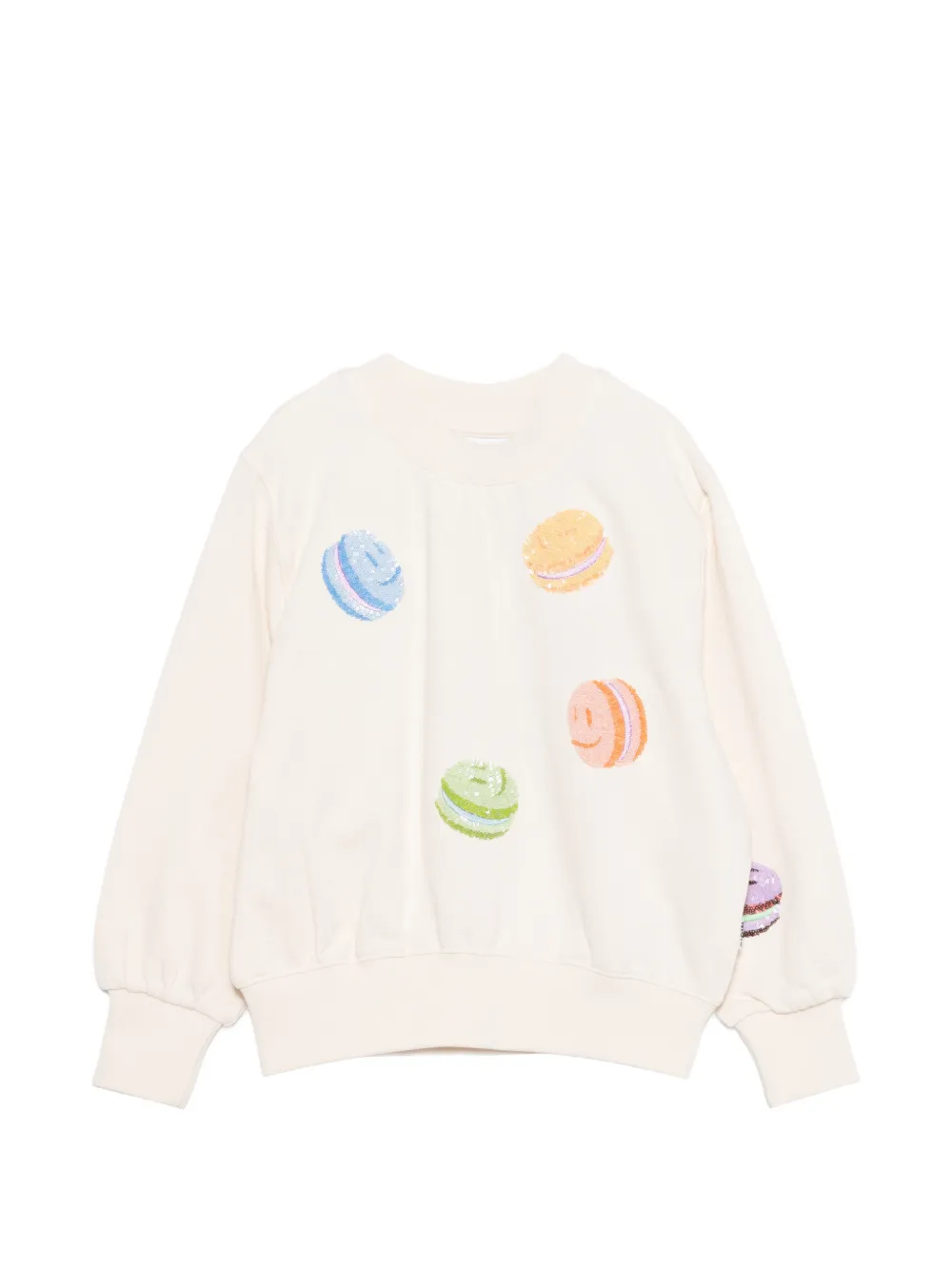 Molo Marge macaron-embellished sweatshirt - Toni neutri