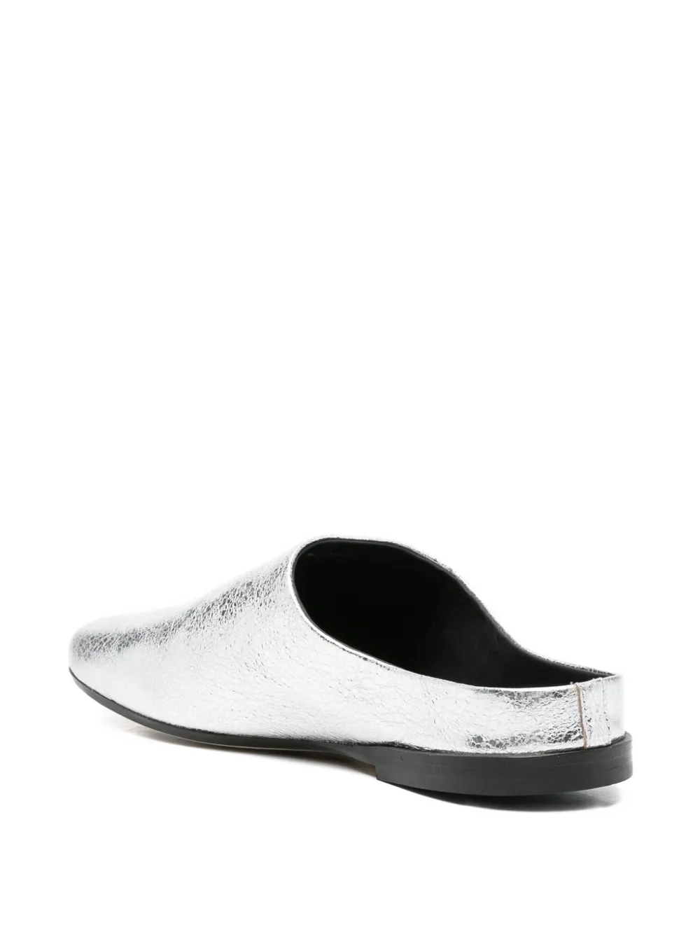  Jvam Yale Flat Mules - Silver 