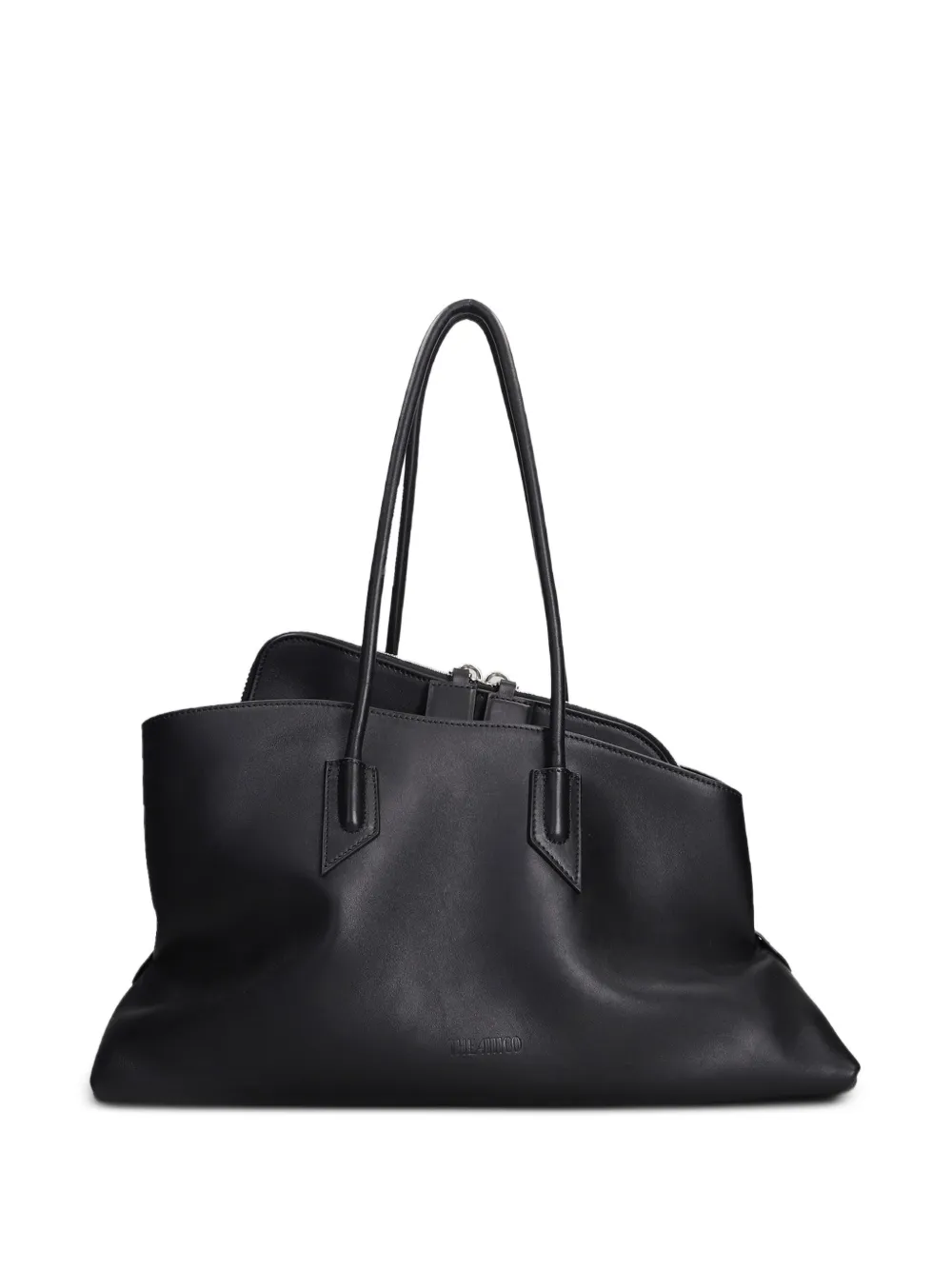 The Attico medium La Passeggiata leather tote bag - Nero