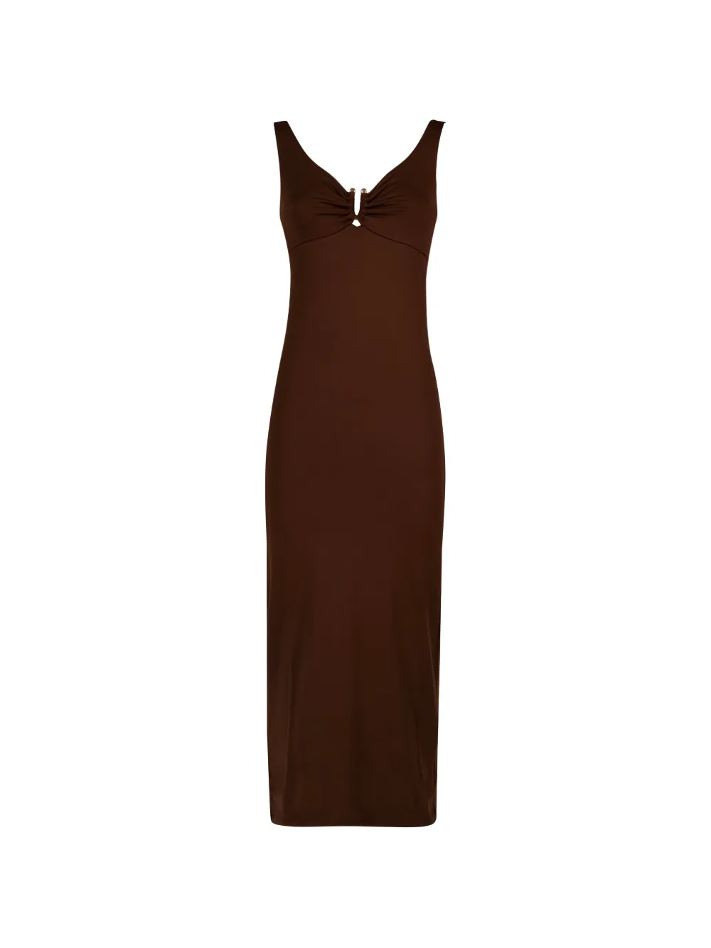 Fisico cutout dress - Marrone