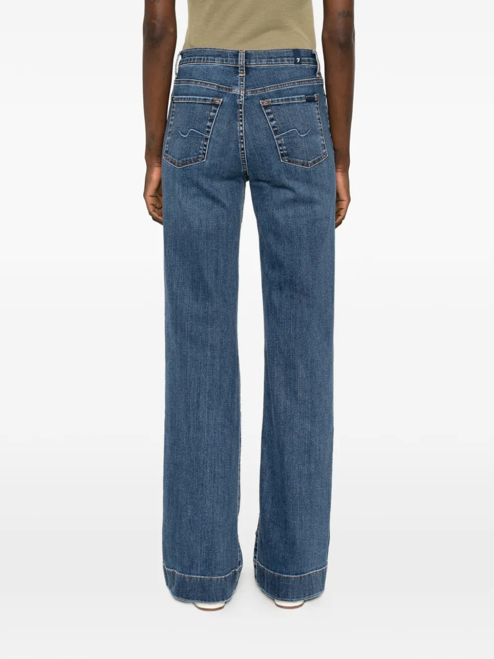 7 For All Mankind Modern Dojo jeans met tonaal stiksel Blauw