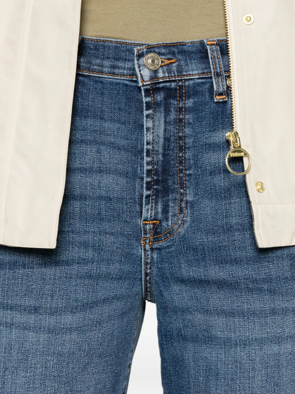 7 For All Mankind Modern Dojo jeans met tonaal stiksel Blauw