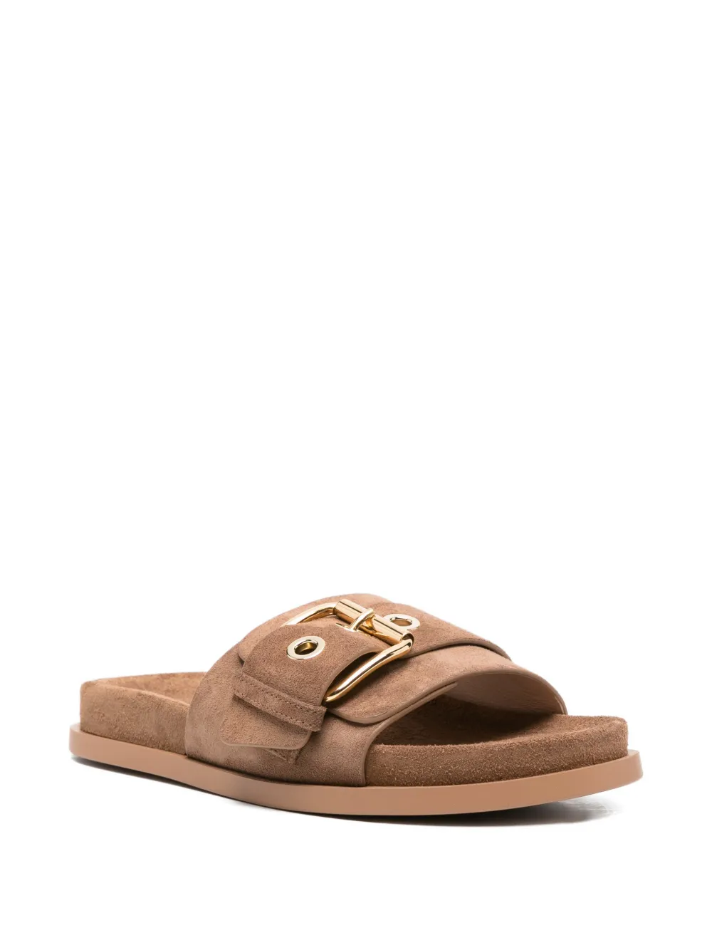 AGL Christina sandalen met gesp Bruin