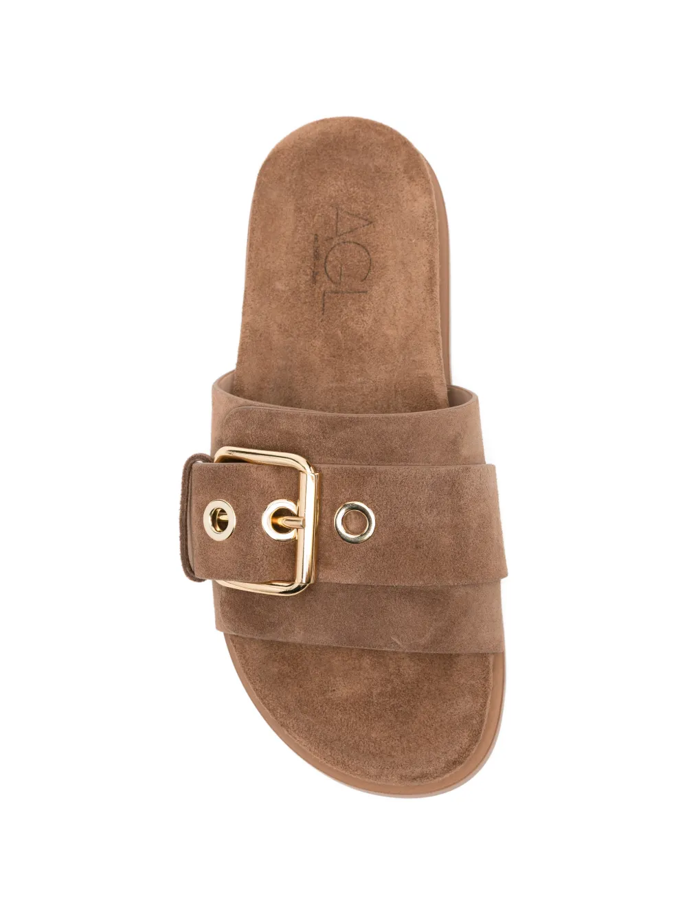 AGL Christina sandalen met gesp Bruin