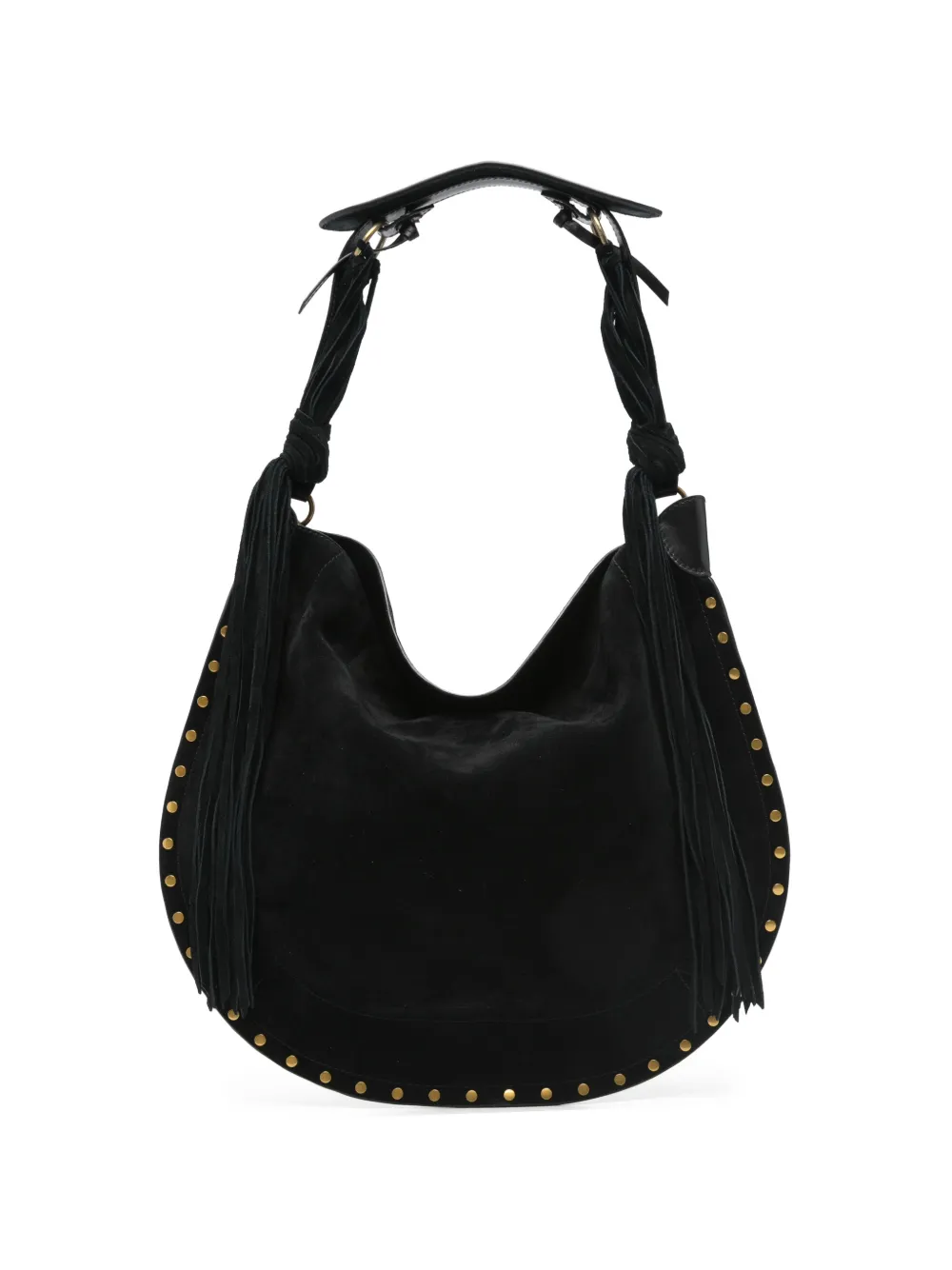 ISABEL MARANT Oskan stud-embellished hobo bag - Schwarz