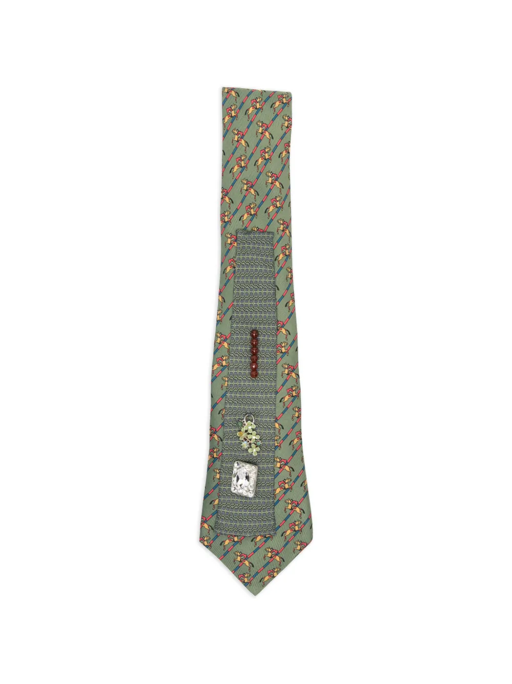 x Stefania Bertoni customised Hermés silk tie