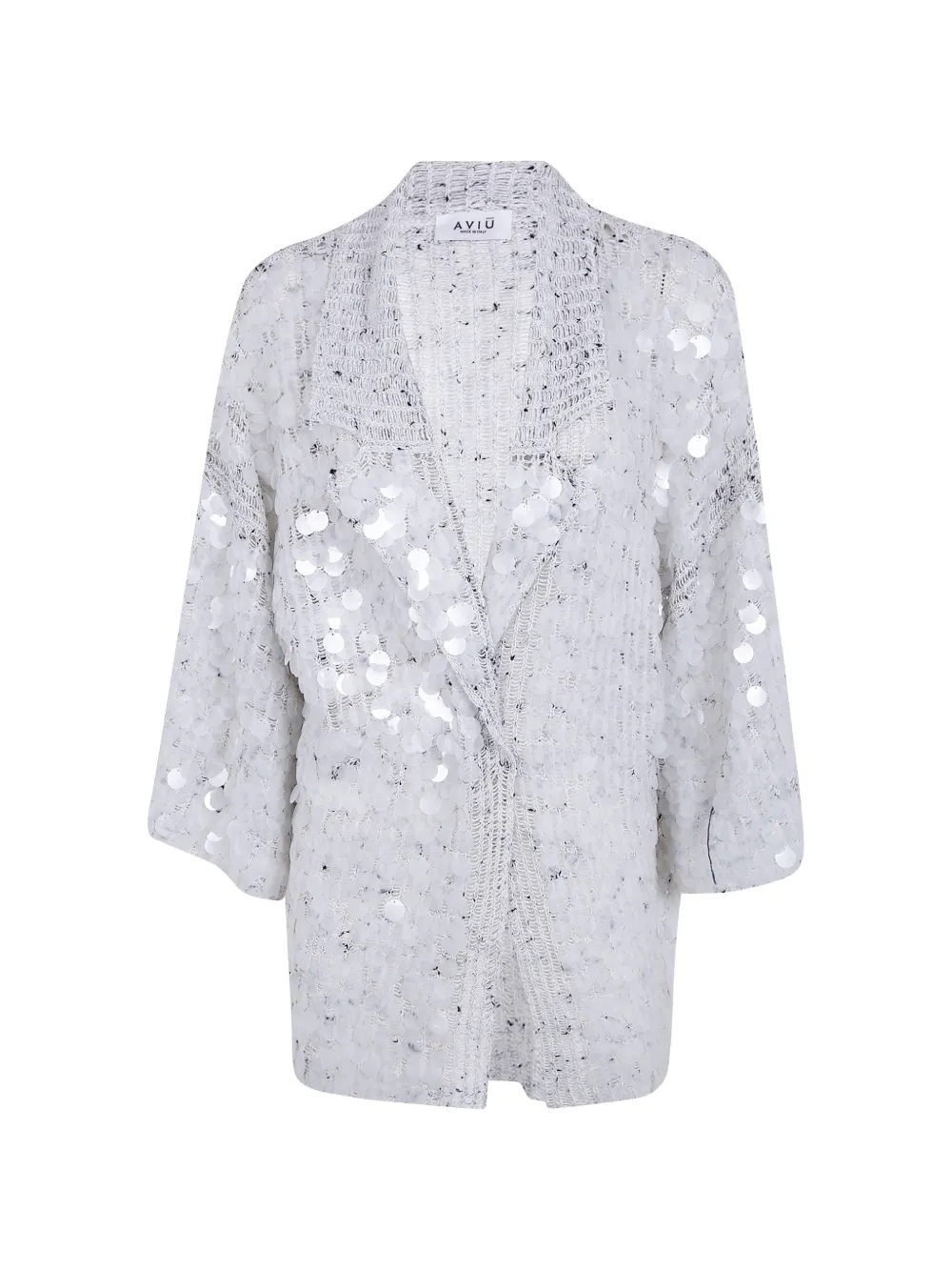 Aviù sequin-embellished cardigan - Bianco