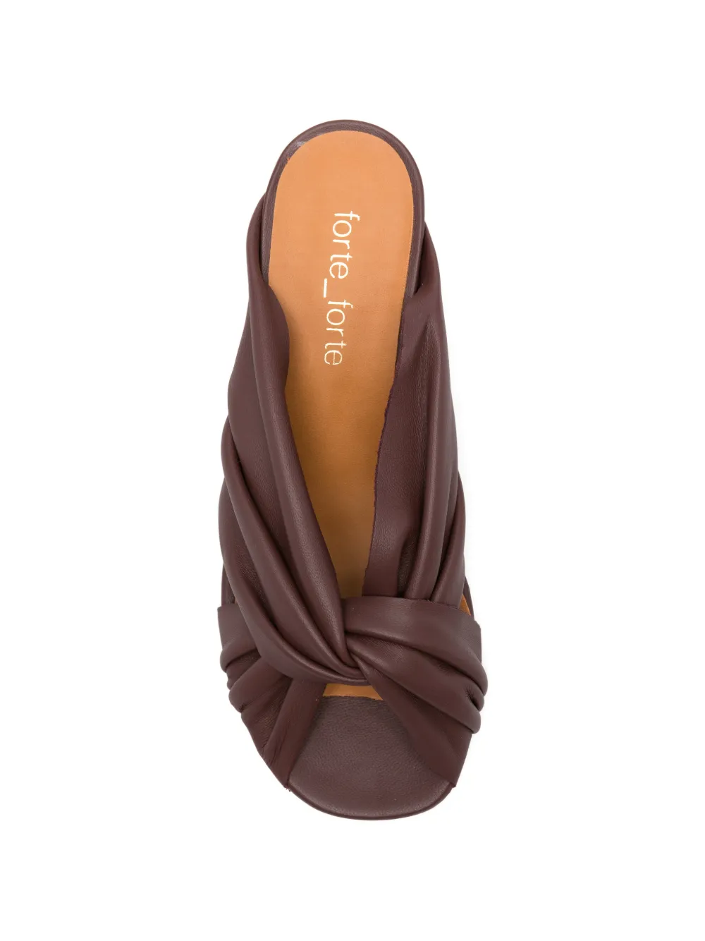 Forte Sandalen met gekruiste bandjes Bruin