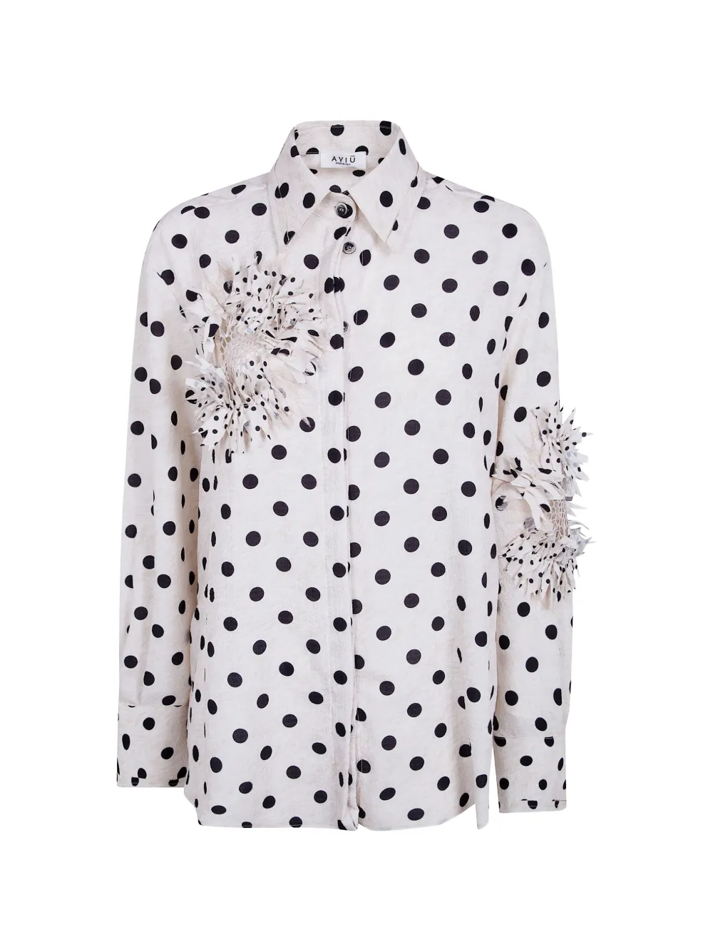 polka-dot pattern shirt