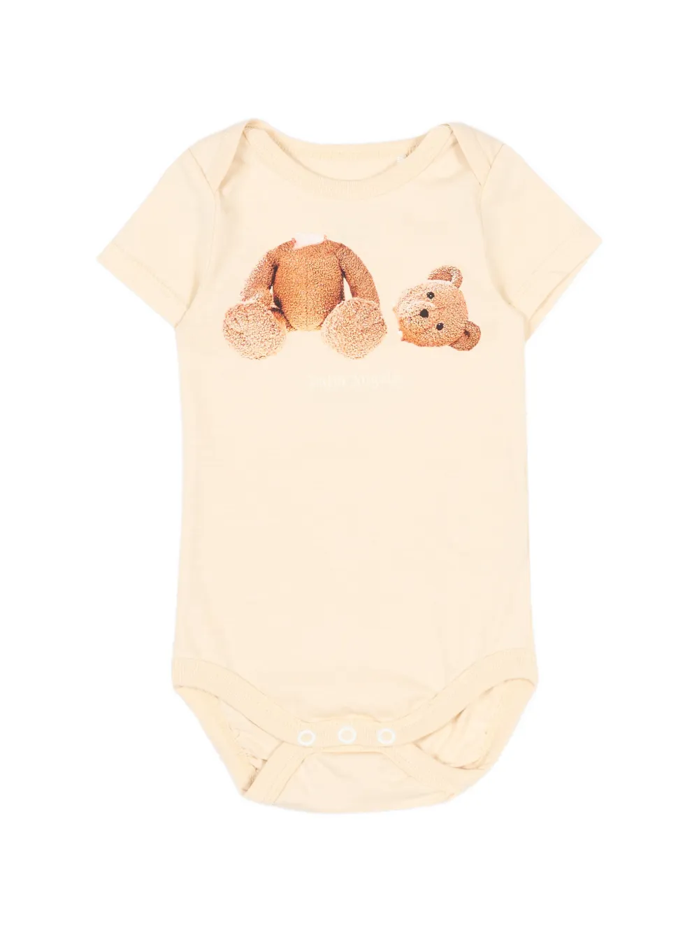 Palm Angels Kids Drie rompers met teddybeerprint Grijs