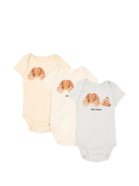Palm Angels Kids teddy-print body (set of three)