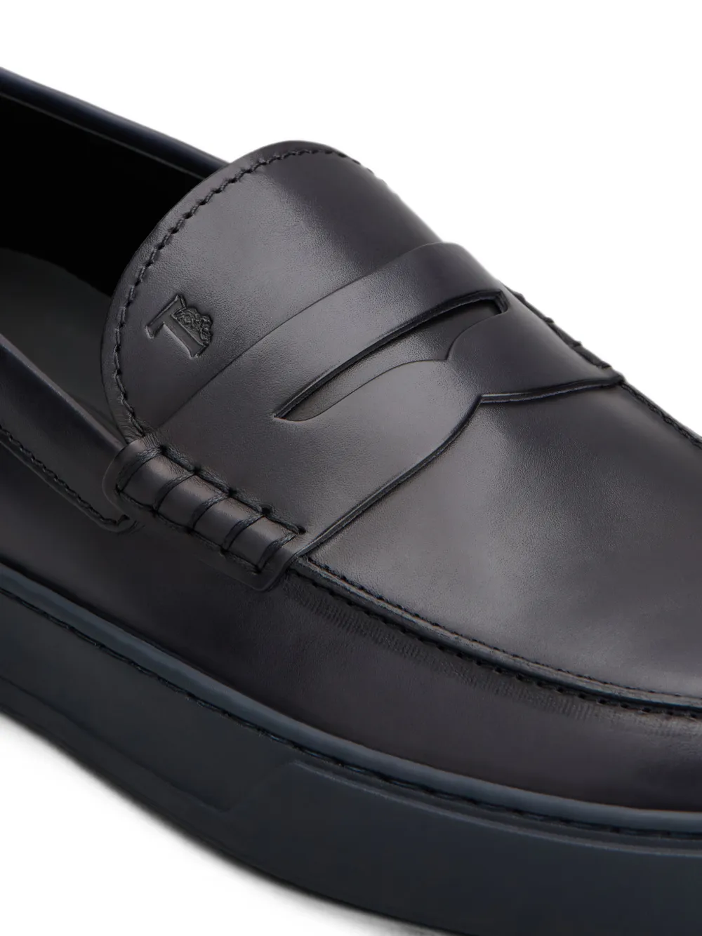 Tod's loafers in leather Blauw