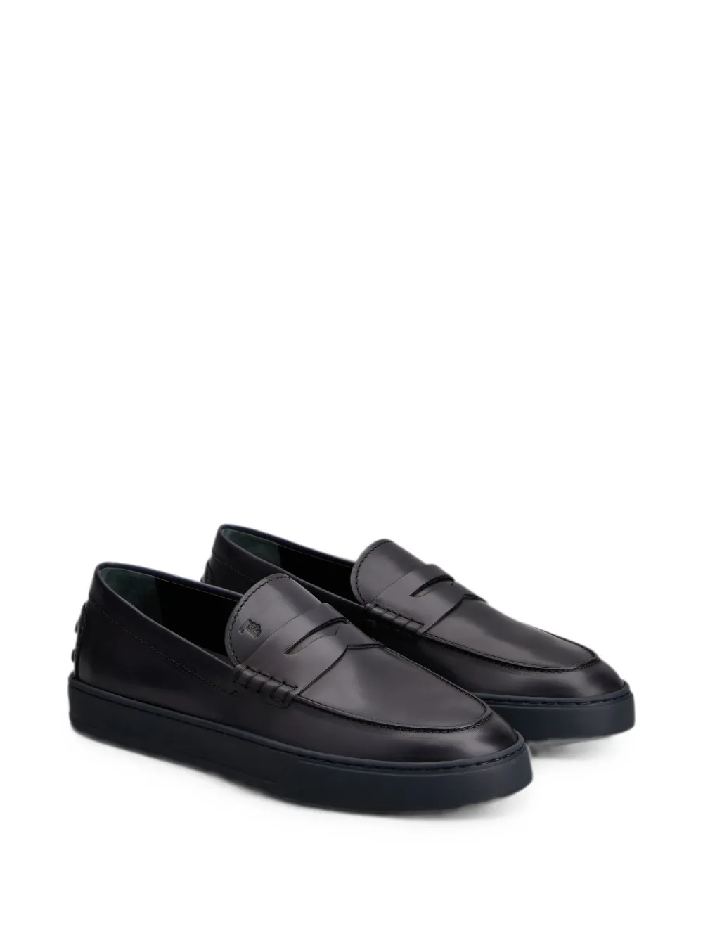 Tod's loafers in leather Blauw
