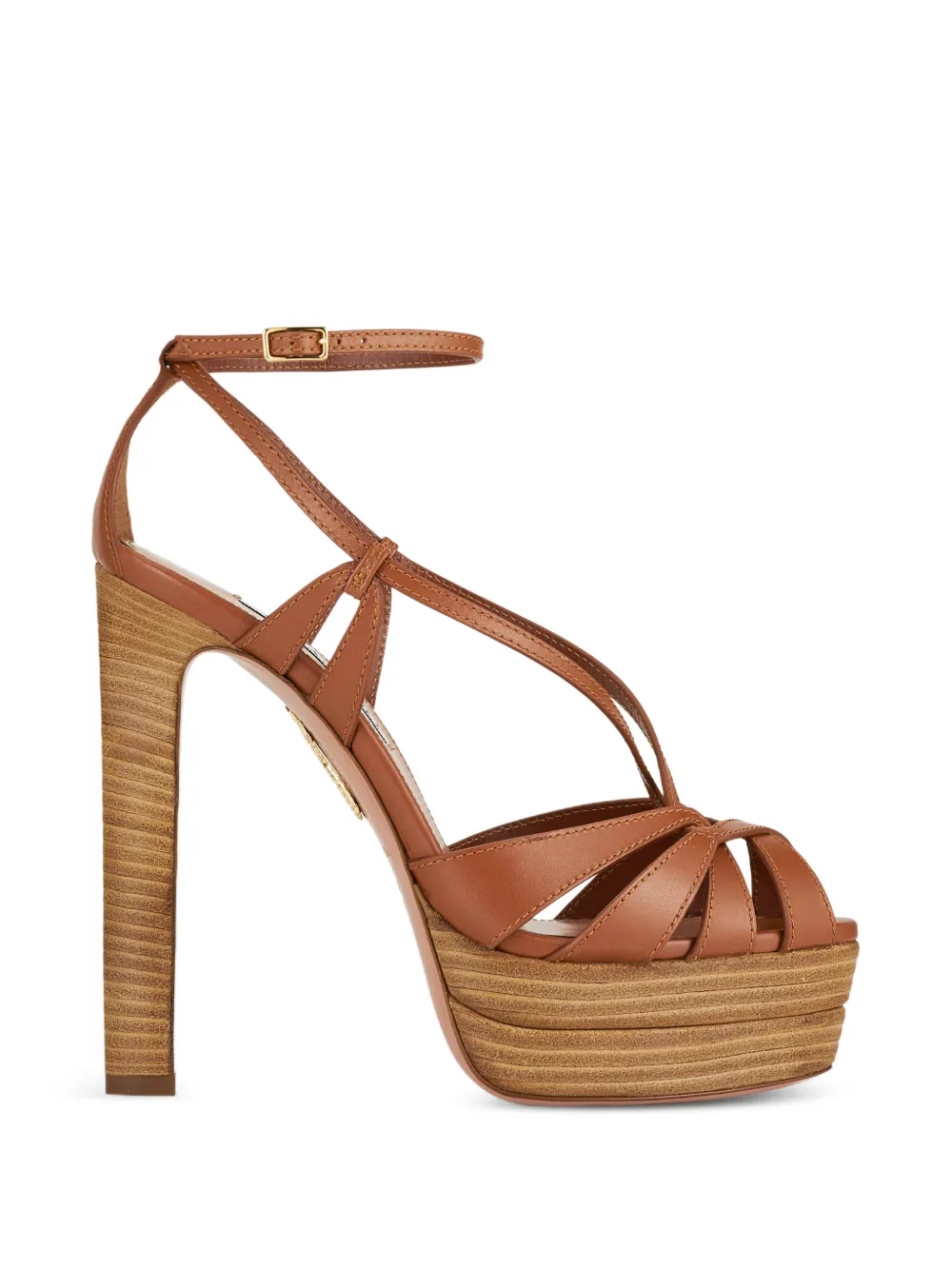 Aquazzura Bonita Plateau heeled sandals Bruin