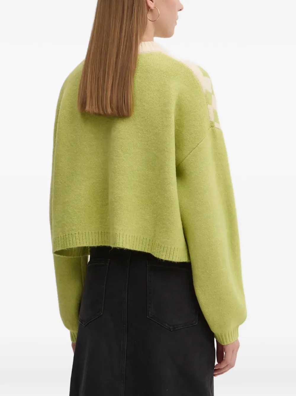 Billabong Palm Forever geruite trui met intarsia Groen