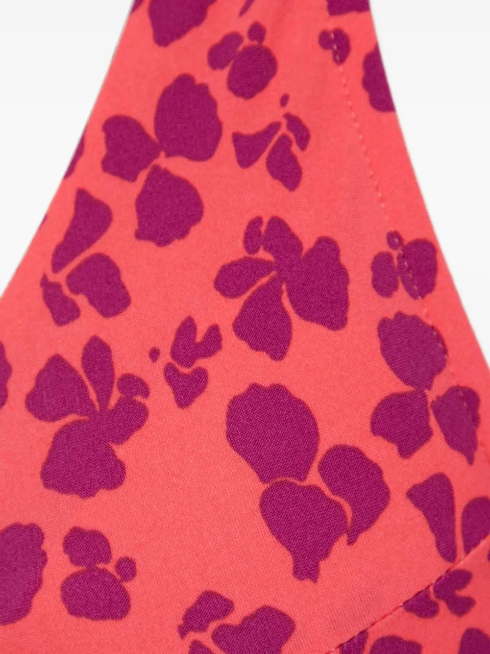 Chantelle floral-print halterneck bikini top Rood