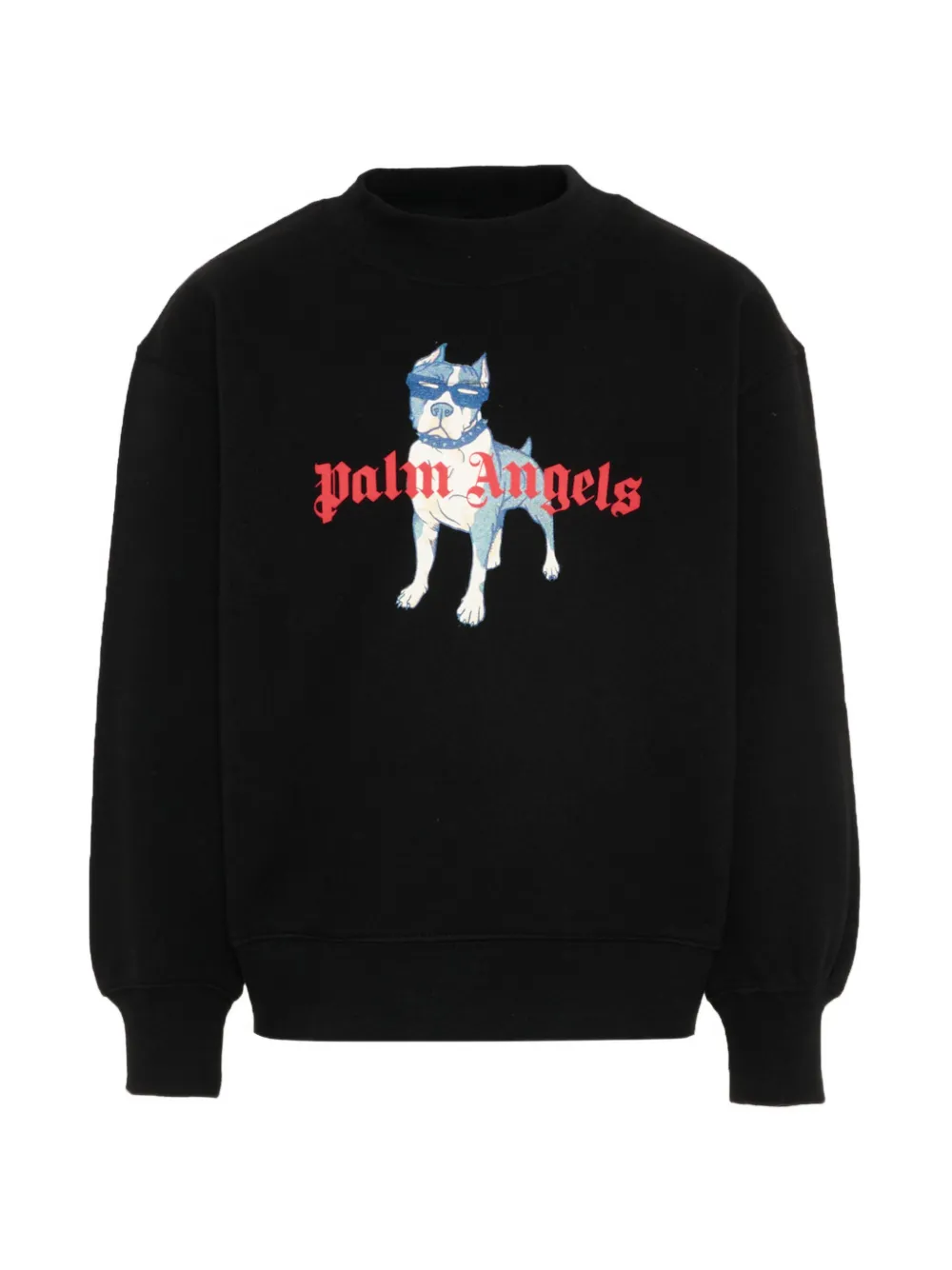 Palm Angels Kids printed crew-neck sweatshirt - Nero