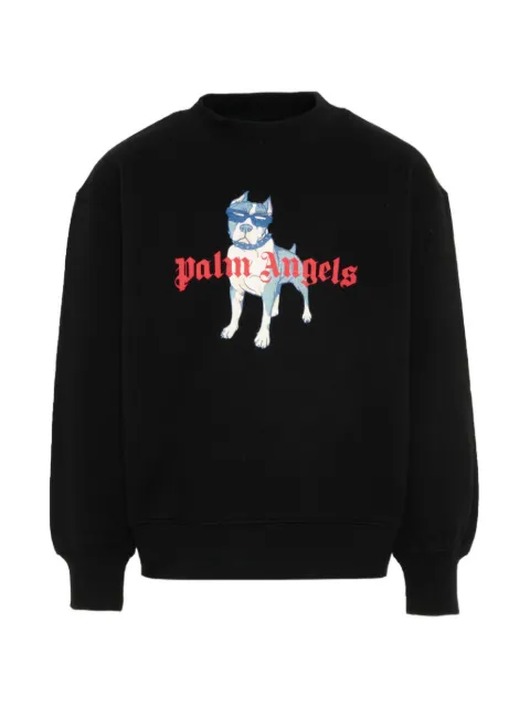 Palm Angels Kids printed crew-neck sweatshirt