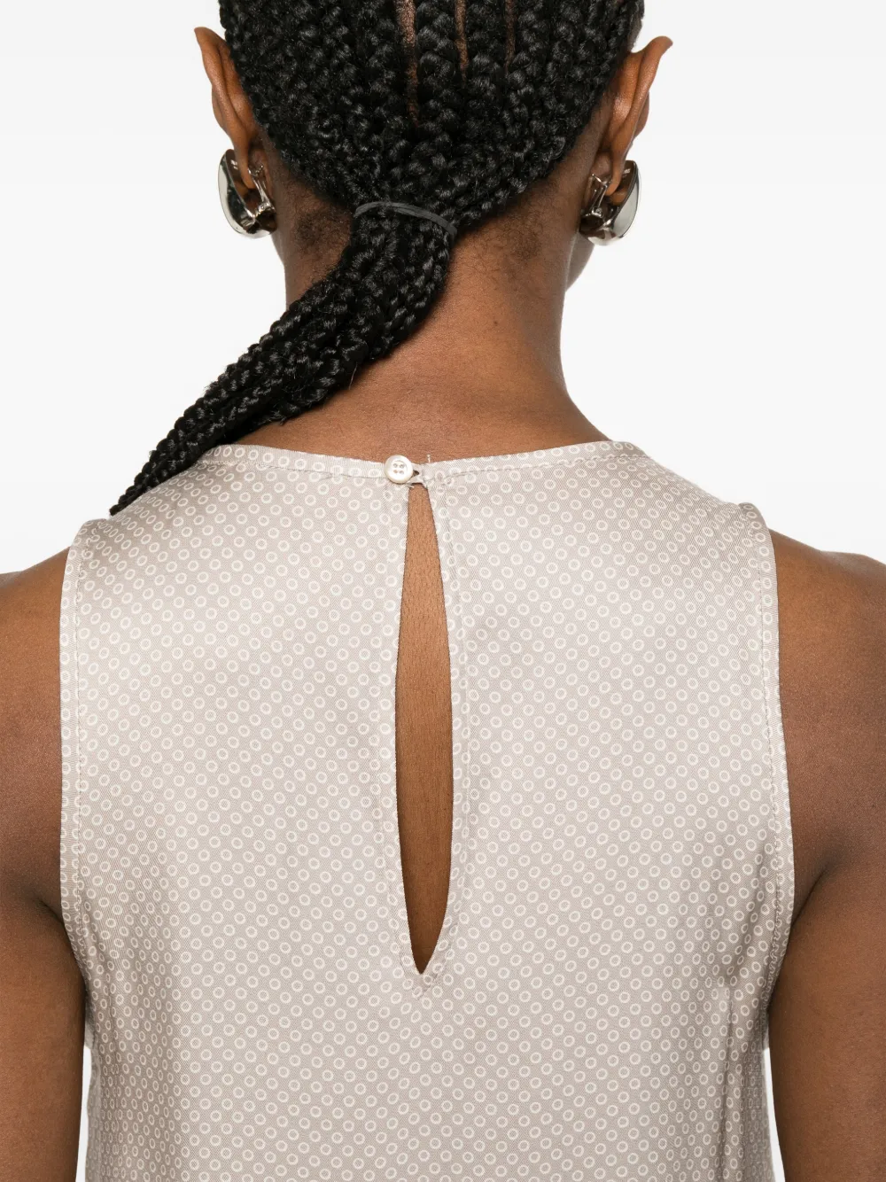 Peserico Asymmetrische jurk Beige