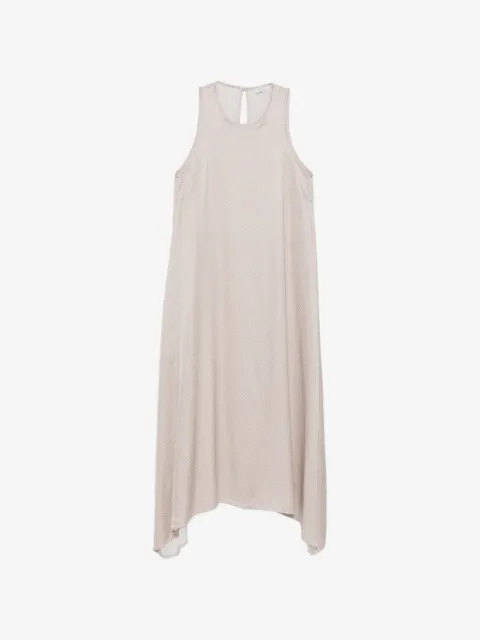 Peserico geometric-print asymmetric dress