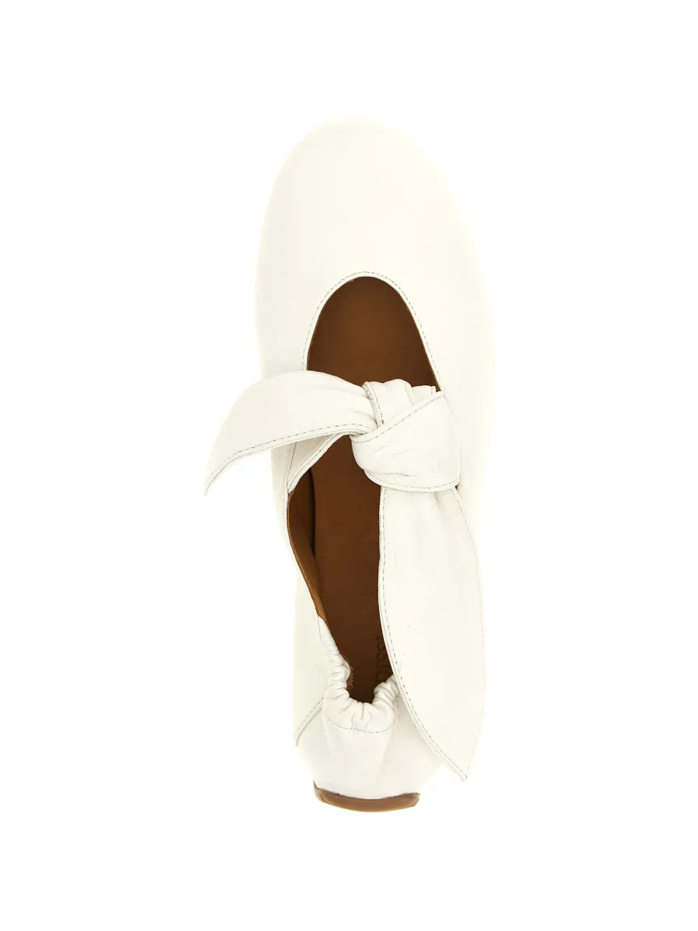  Odissi Tess Bow-detail Leather Sneakers - White 
