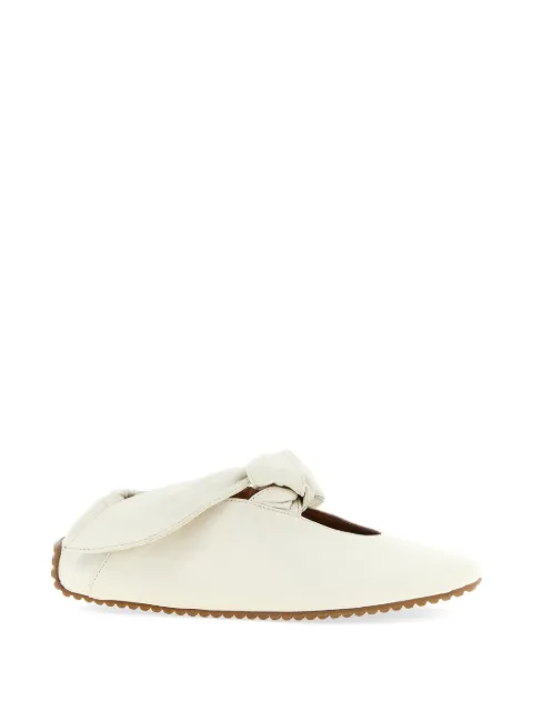 ODISSI Tess bow-detail leather sneakers