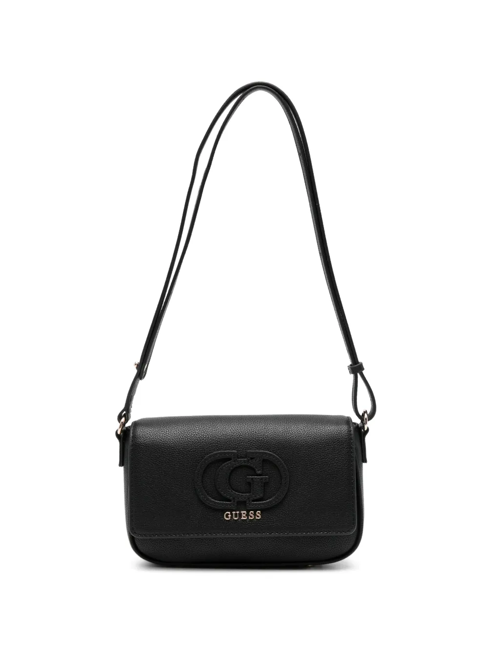 GUESS USA Isola embossed logo shoulder bag - Nero