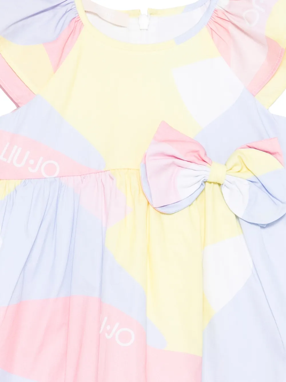 Liu Jo Kids Jurk met strikdetail Geel