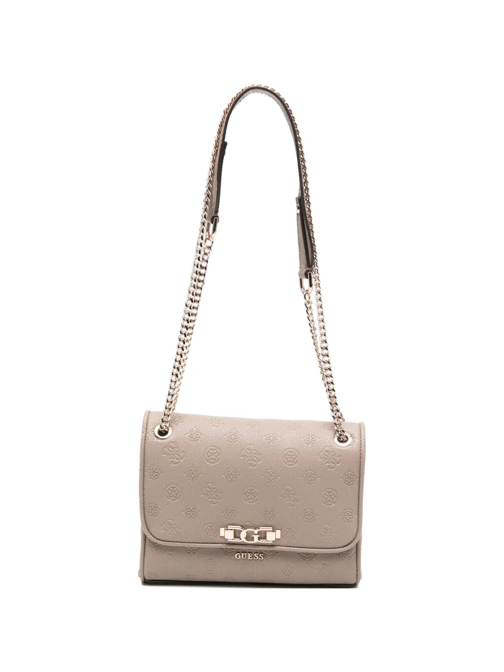 GUESS USA embossed chain shoulder bag - Toni neutri