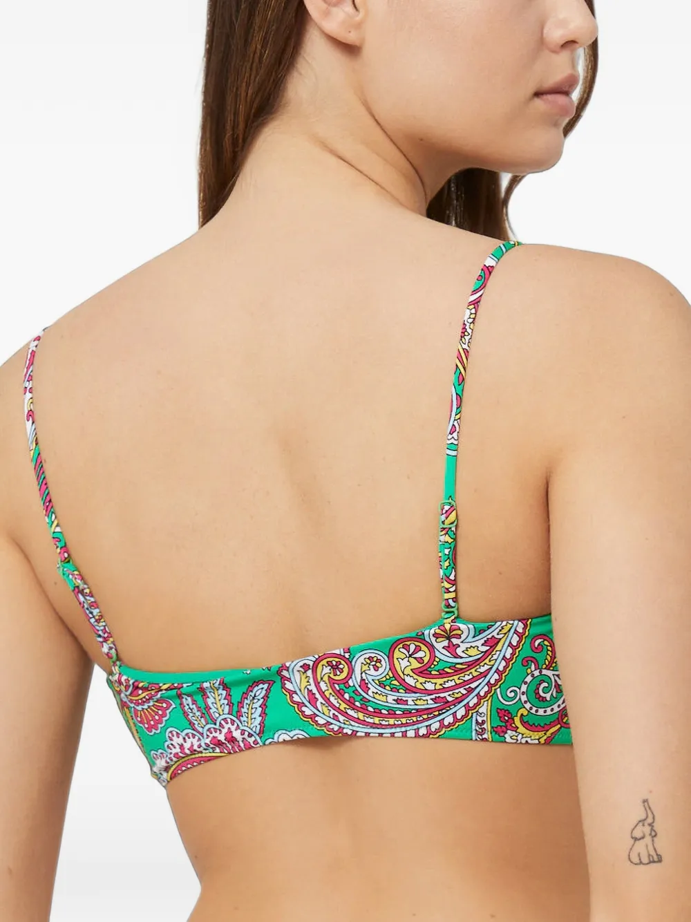 MC2 Saint Barth Bikini met paisley-print Groen